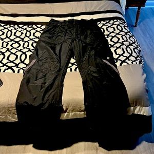 Mens Medium Columbia Base TRX Waterproof Black/Gray Ski Snowboarding Pants